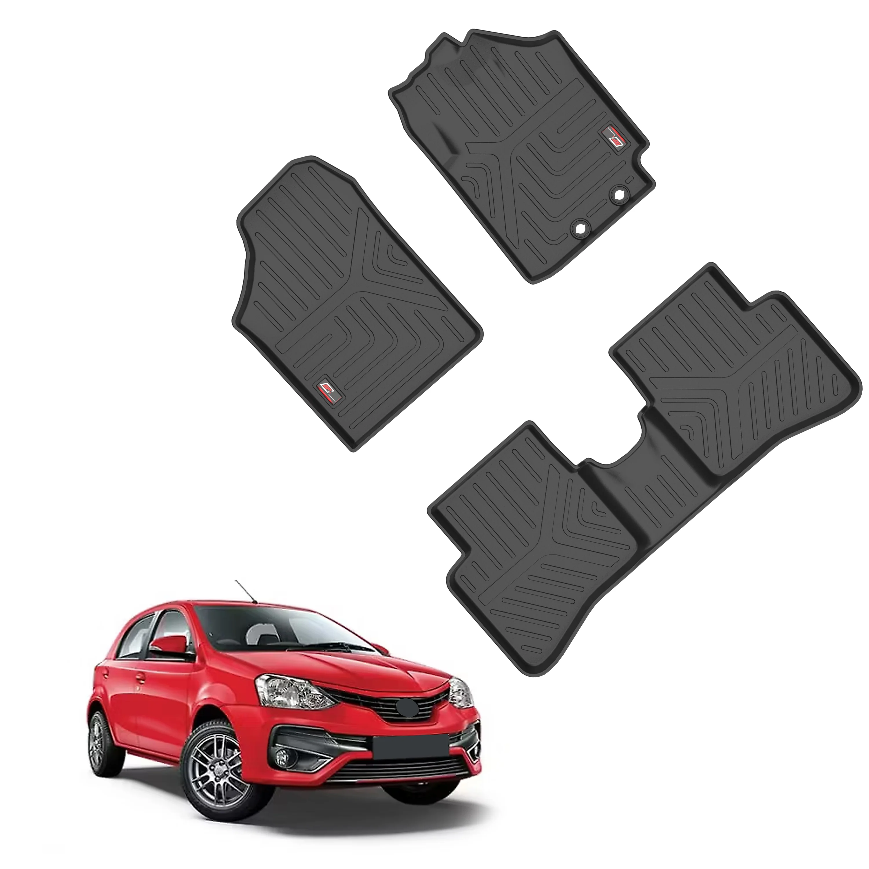 GFX Life Long Car Floor Mats for Toyota Etios Liva (2011 Onwards)