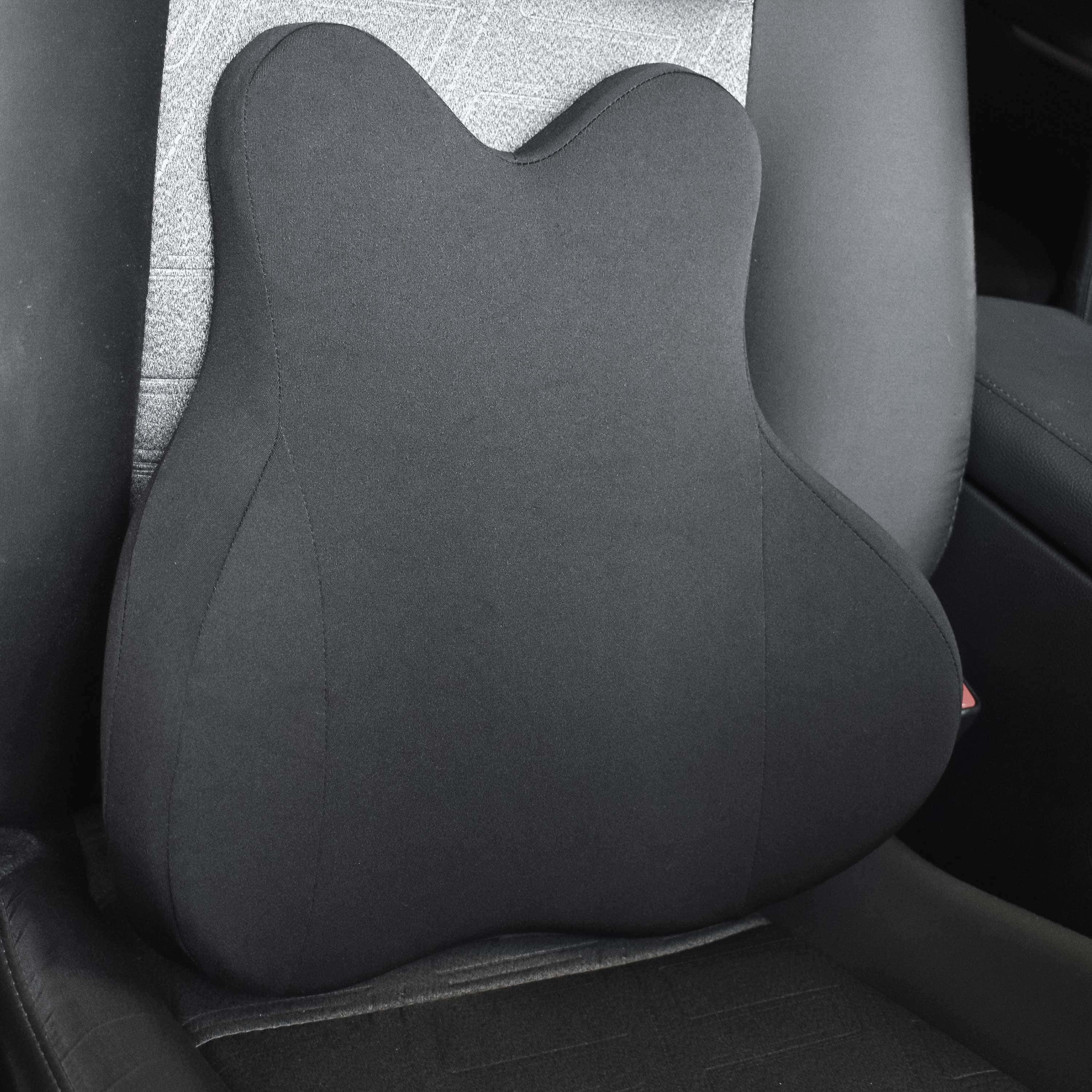 GFX Car Back Cushion Relaxing- Black (Universal Fit) - Image 5