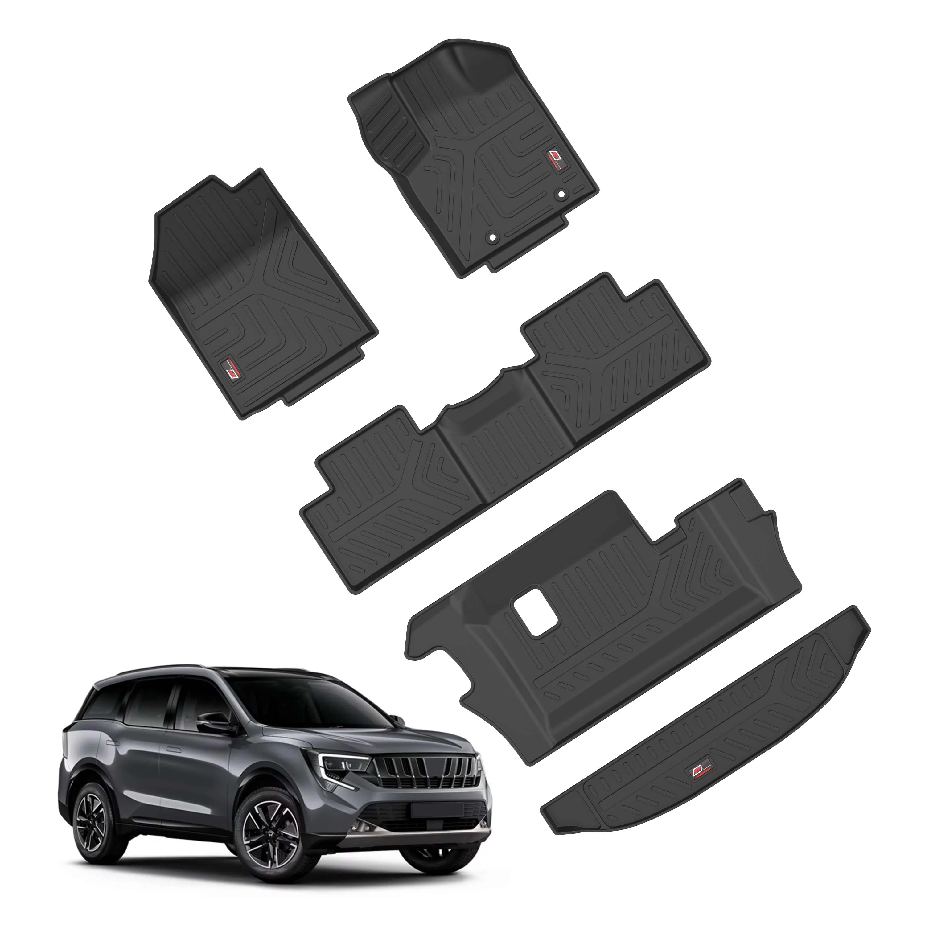 GFX Car Floor Mats for Mahindra XUV 7XO (2026 Onwards) Automatic (6 Seater) With Trunk Mat