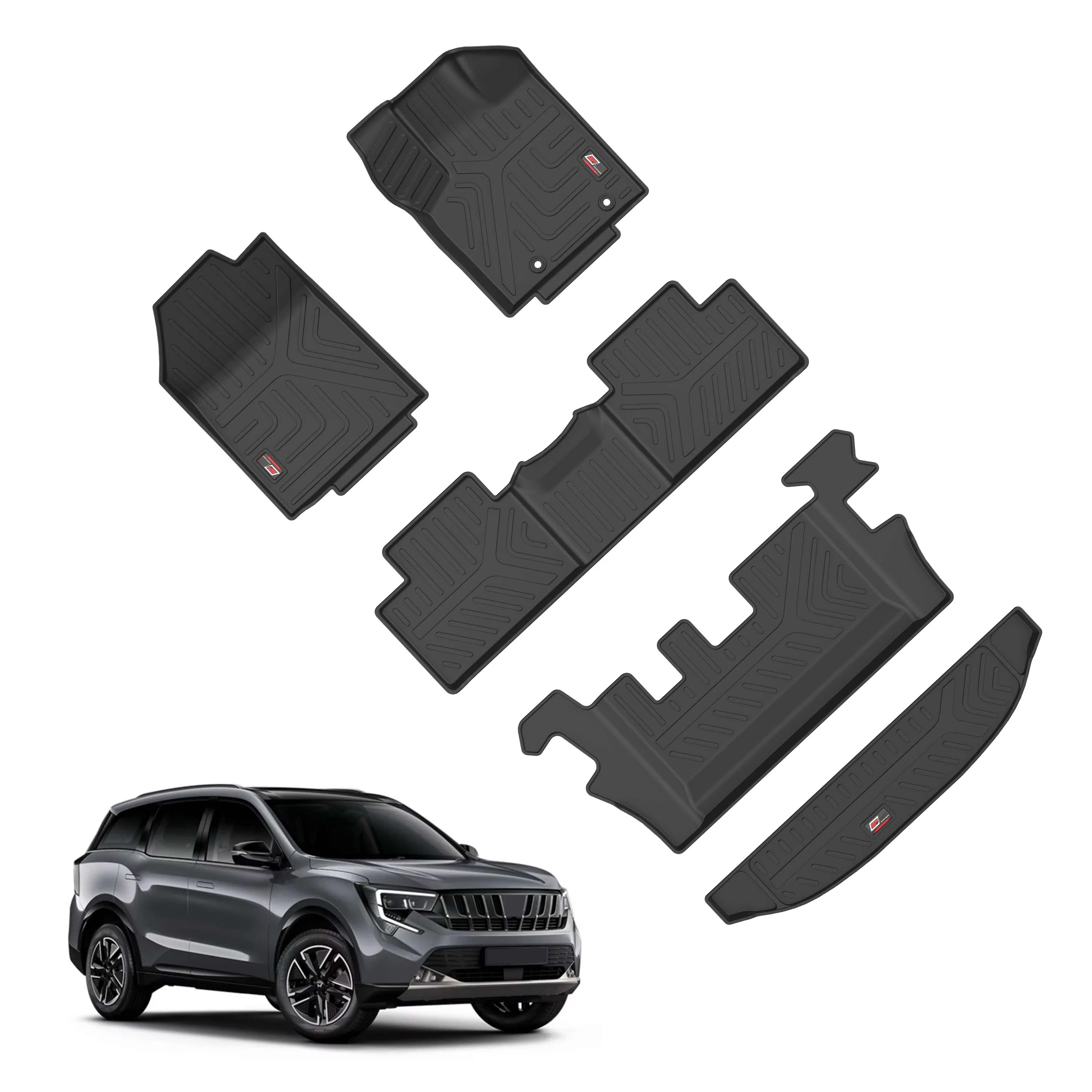 GFX Car Floor Mats for Mahindra XUV 7XO (2026 Onwards) Automatic (7 Seater) With Trunk Mat
