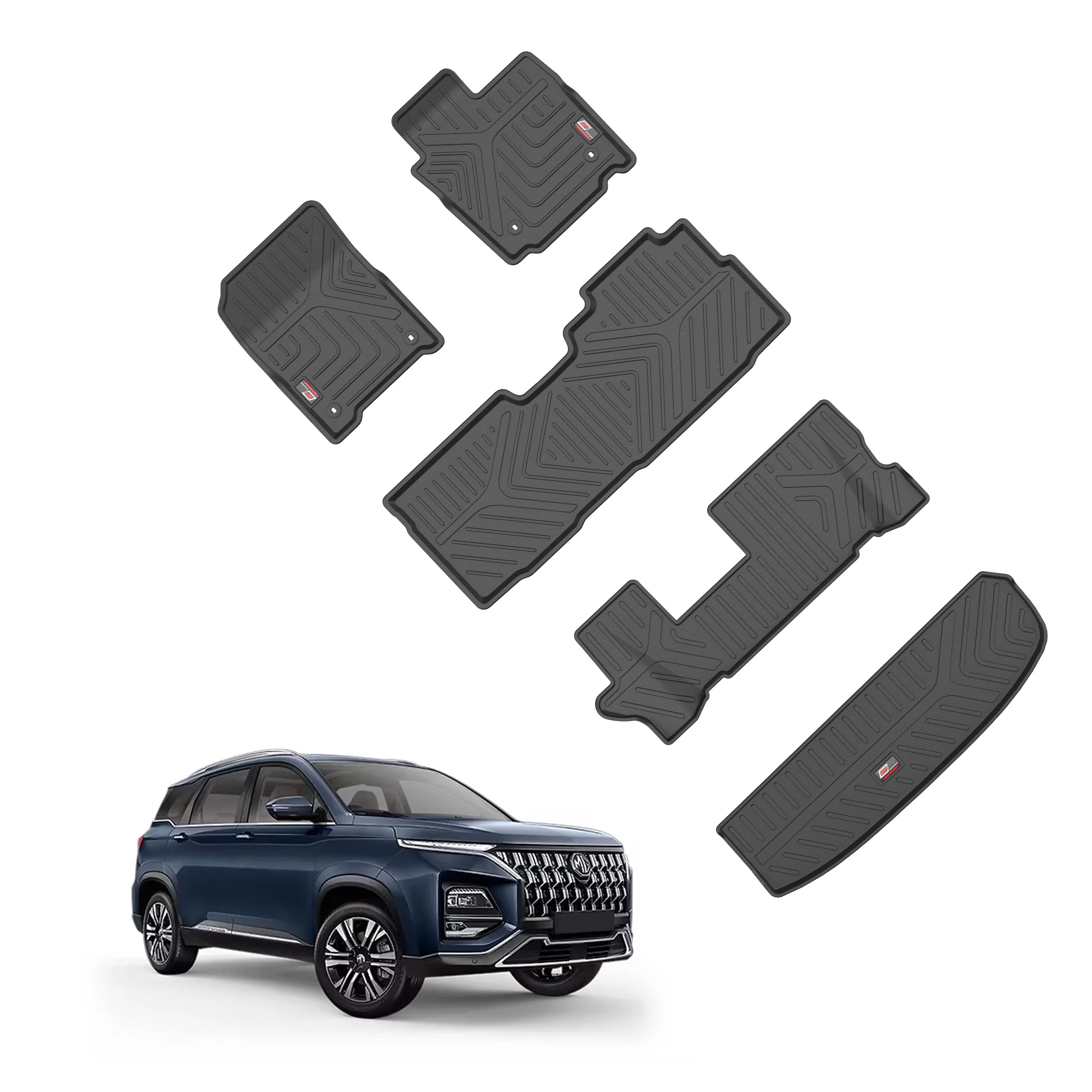 GFX Life Long Car Floor Mats for MG Hector Plus (7 Seater) (2020 Onwards)