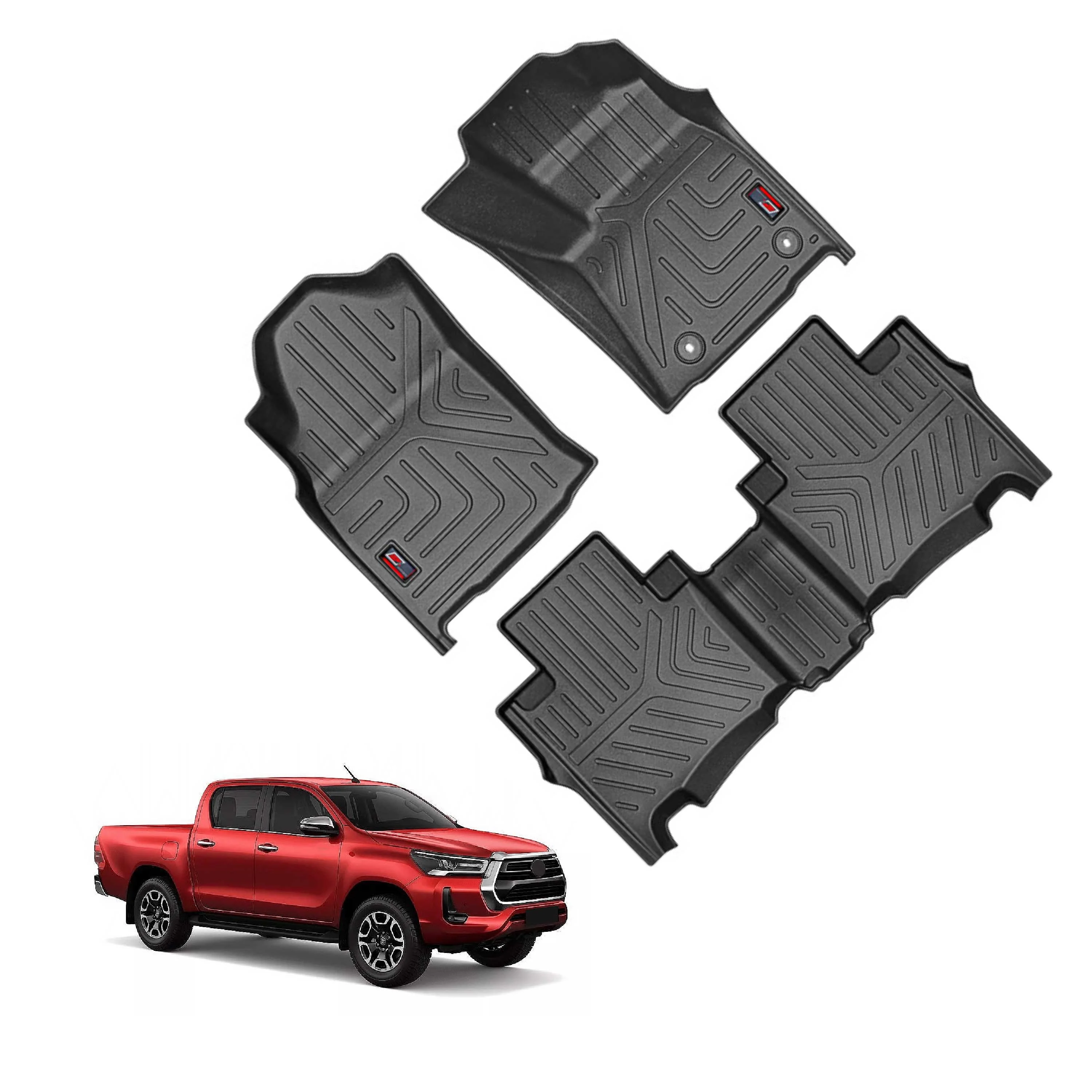GFX Life Long Car Floor Mats for Toyota Hilux | Automatic (2022 Onwards)