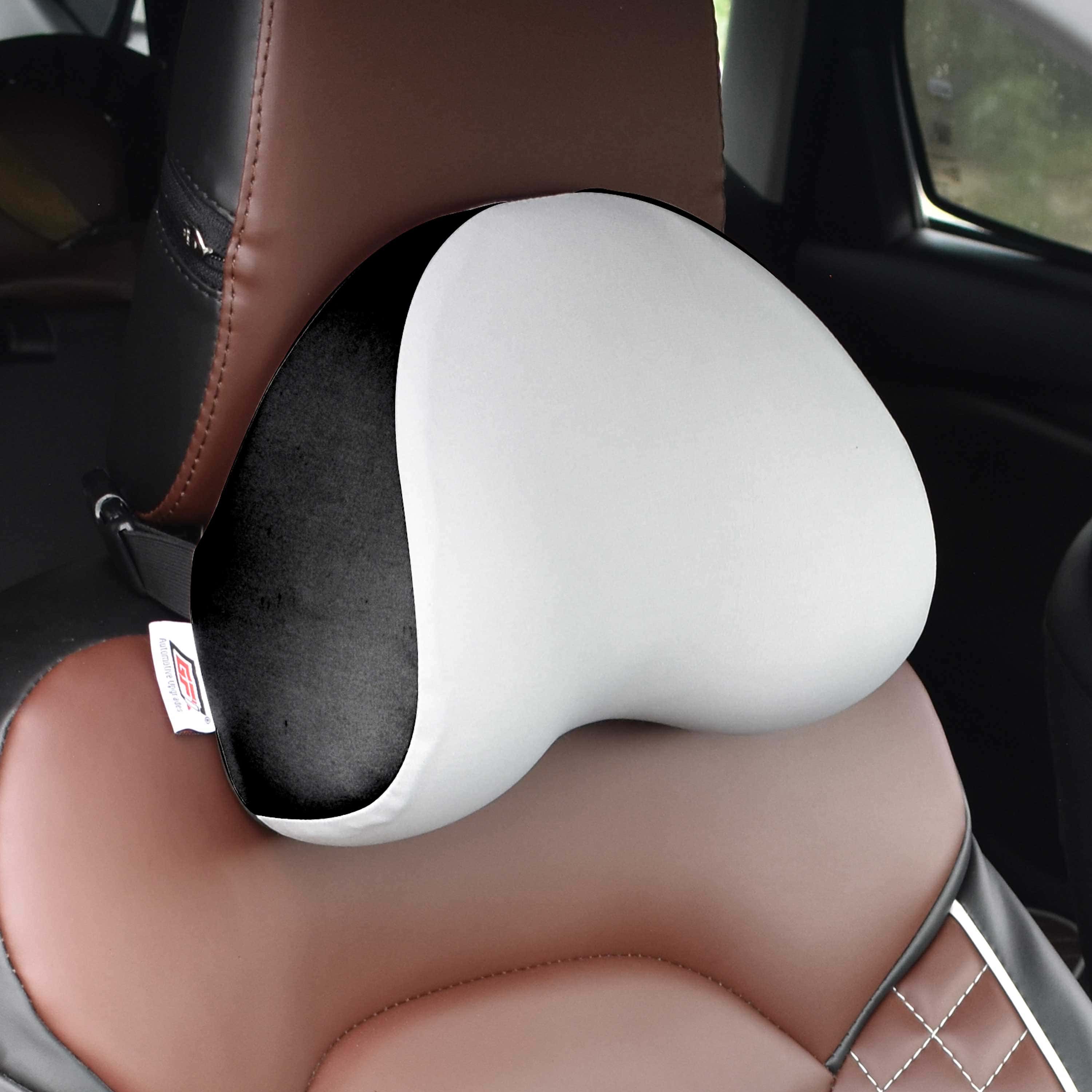 GFX Car Neck Cushion Dazzling- Grey & Black (Universal Fit) (Pack of 2) - Image 5