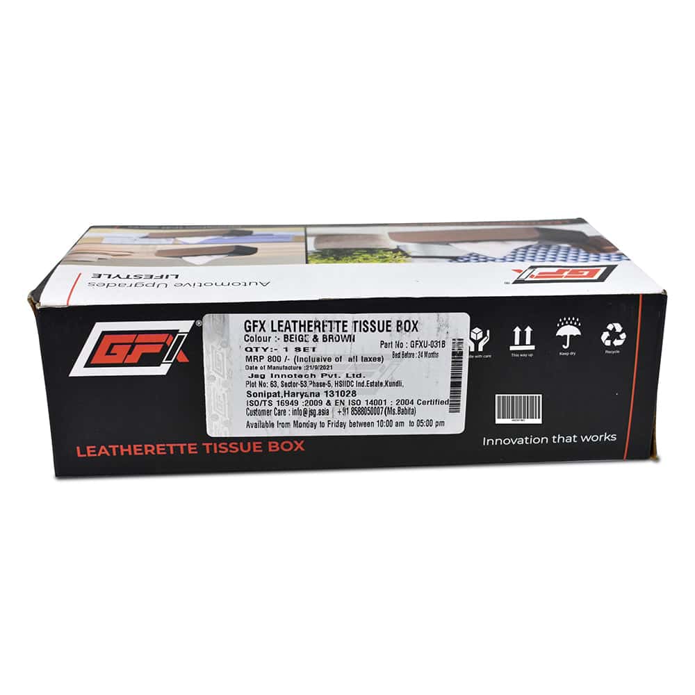 GFX Leatherette Car Tissue Box (Universal Fit) - Image 5