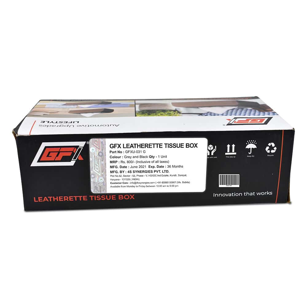 GFX Leatherette Car Tissue Box (Universal Fit) - Image 6