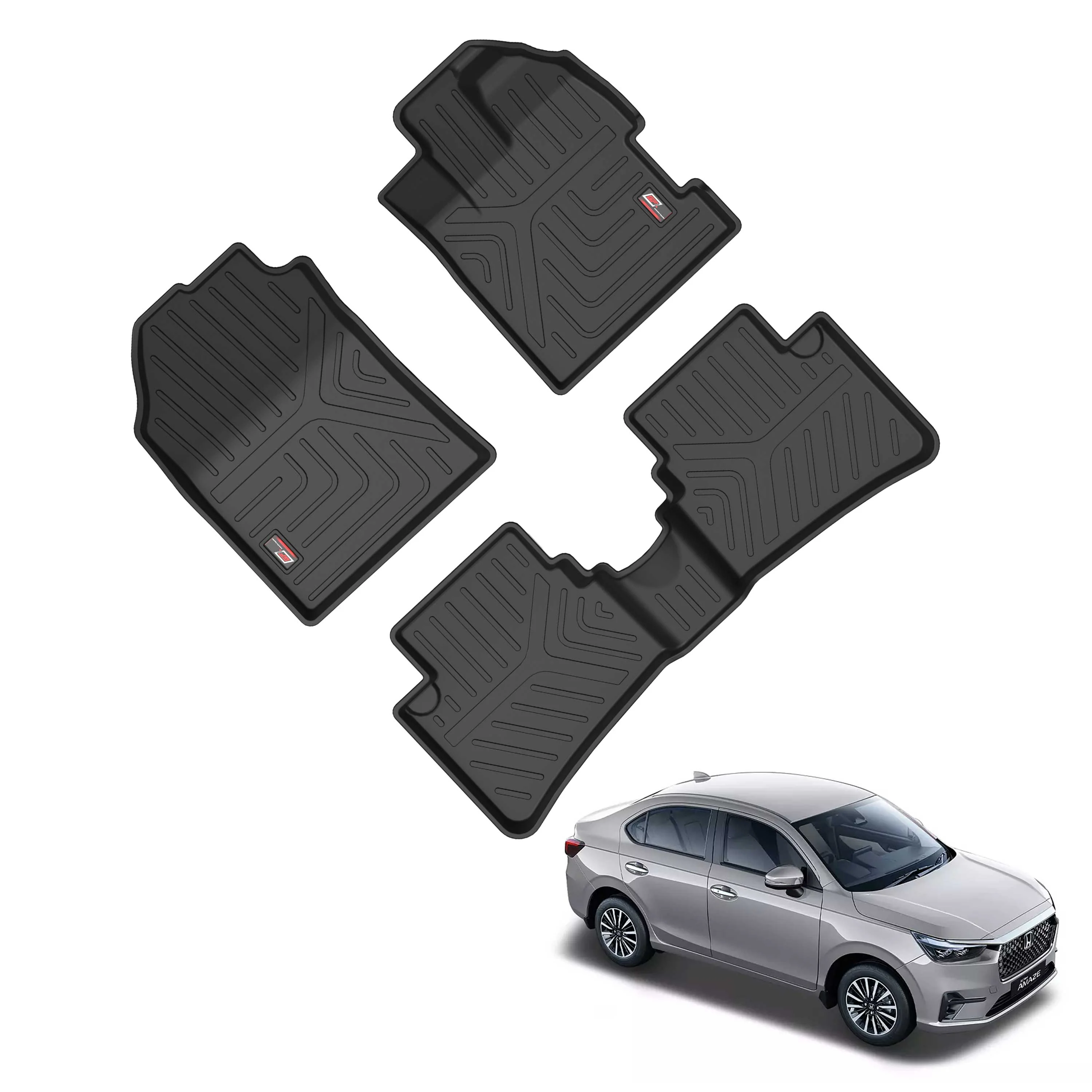GFX Life Long Car Floor Mats for Amaze - Automatic (2024 Onwards)