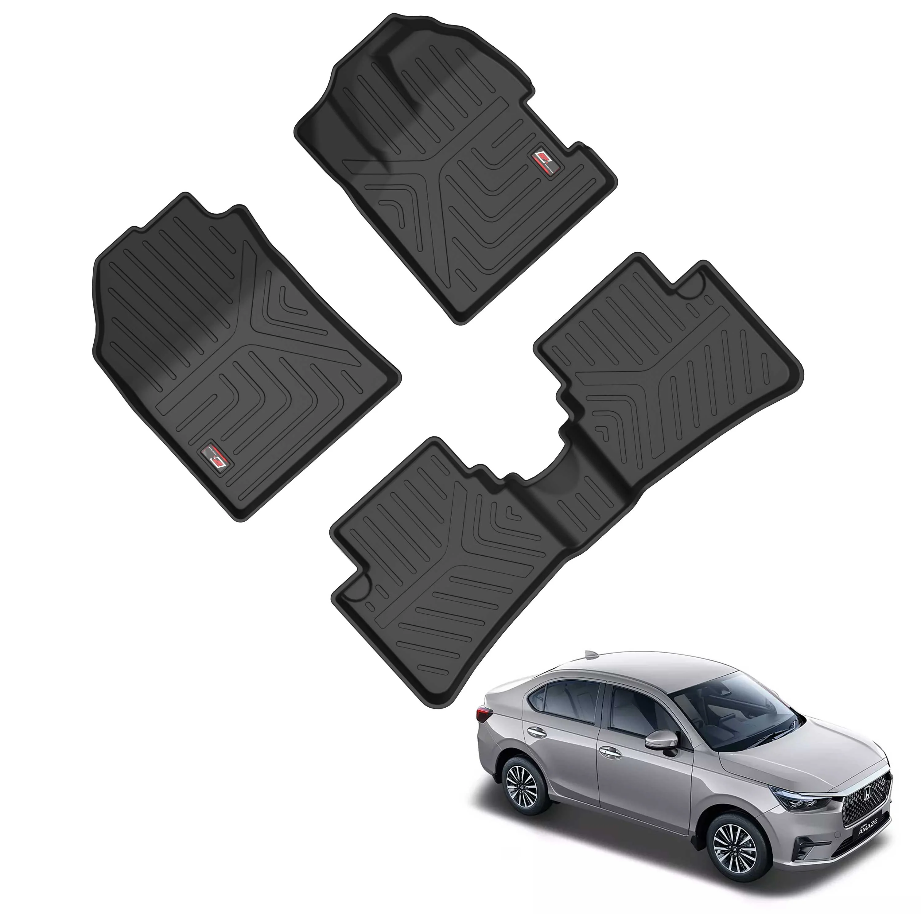 GFX Life Long Car Floor Mats for Amaze - Manual (2024 Onwards)