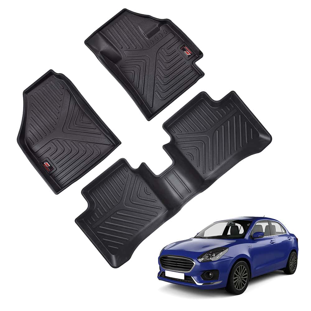 GFX Life Long Car Floor Mats for Maruti Suzuki Dzire (2012 TO 2016)