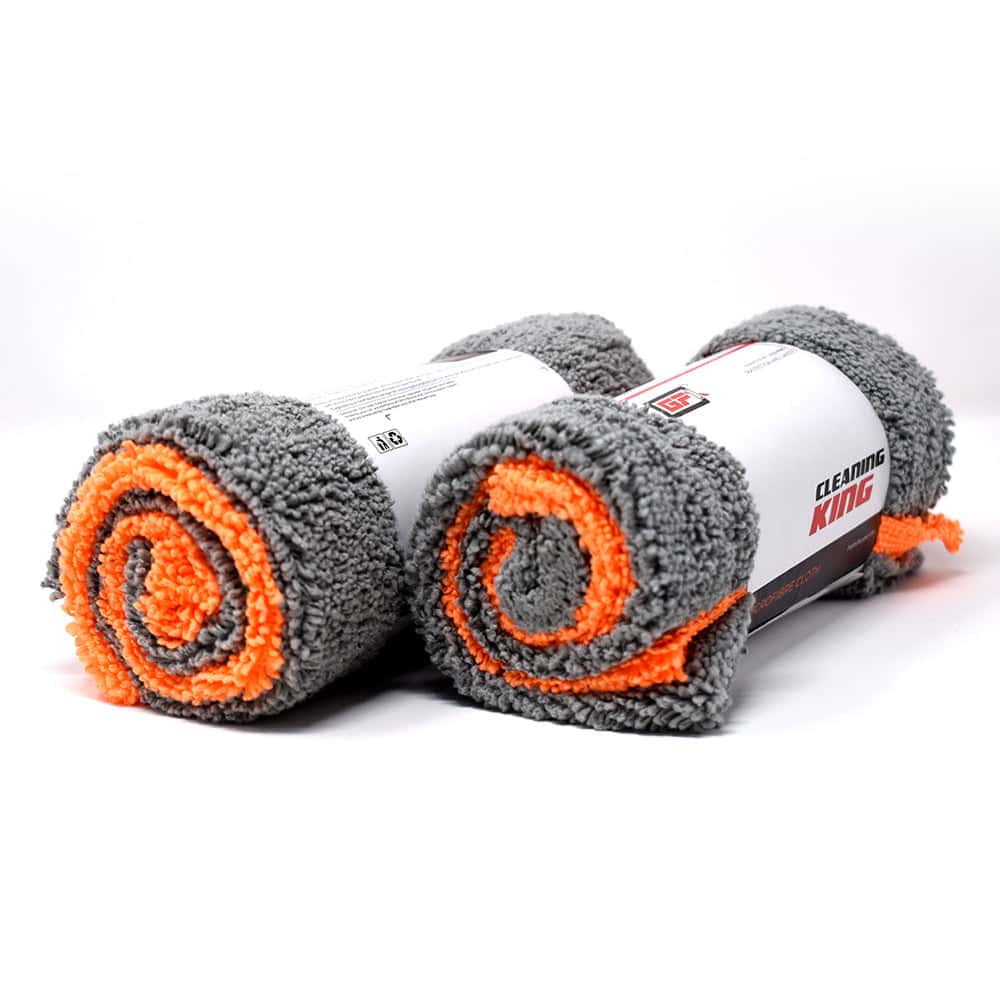 GFX Microfiber Cloth for Car & Bike (35X35cm) Grey & Orange - Set of 2 pcs. - Image 4