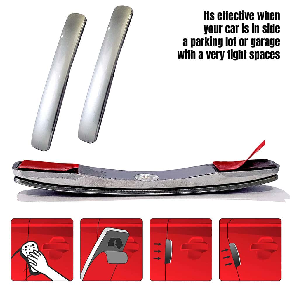 GFX Venus Car Door Edge Guard - Silver (Universal Fit) - Image 3